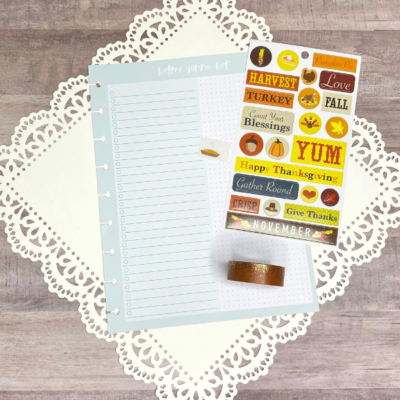 Gratitude Journal Page Kit for Happy Planner