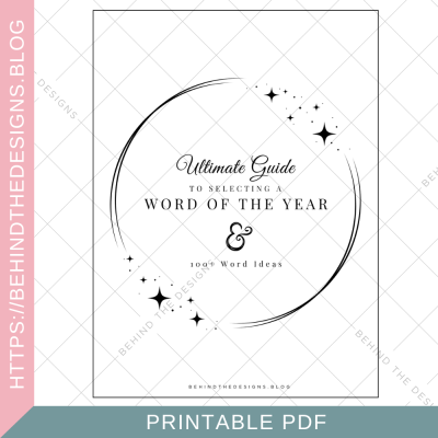 Printable Ultimate Guide Word of the Year