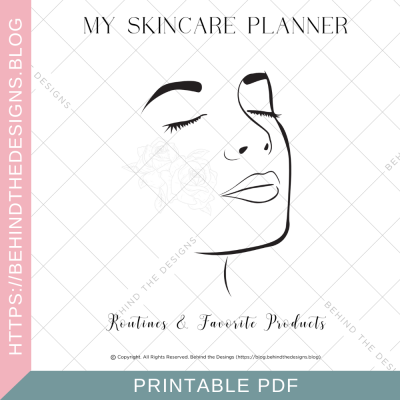 Skincare Planner Printable