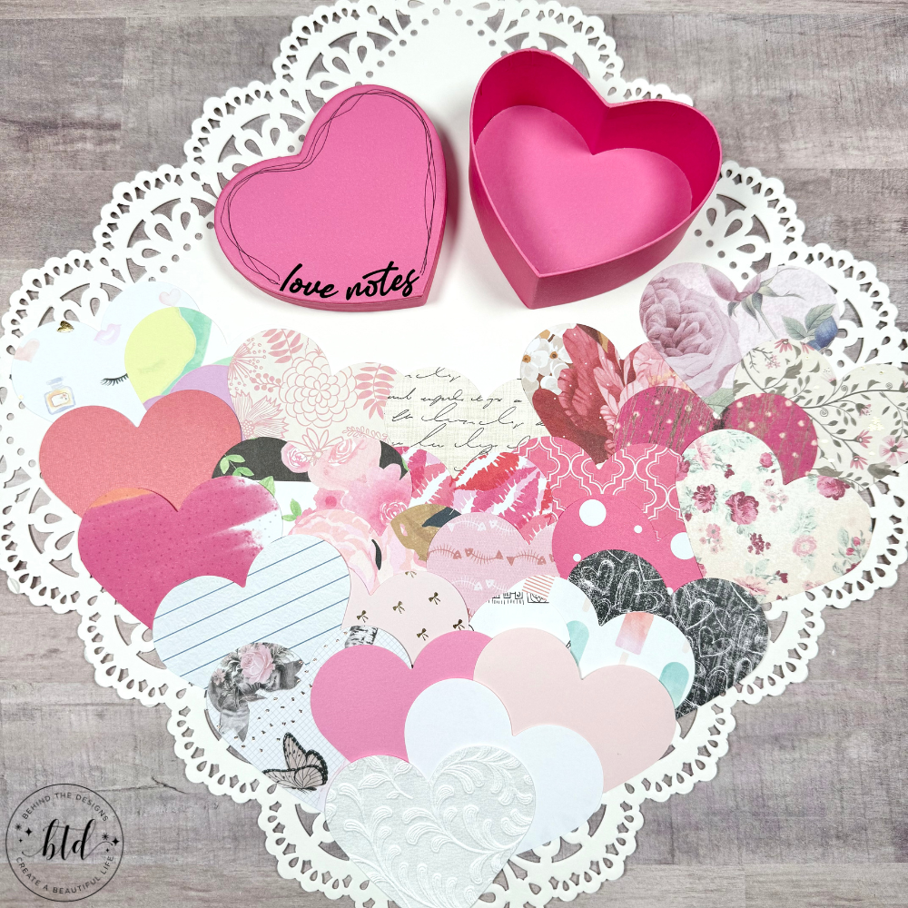 Love Notes Heart Messages Keepsake Box